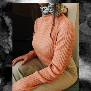 Peach colour turtle neck